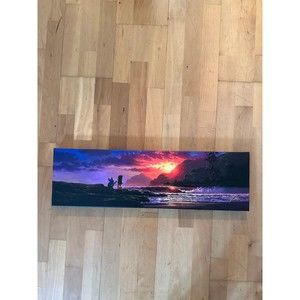 Disney "Lilo And Stitch Share A Sunset" Gallery Wrapped Canvas By Rodel Gonzalez